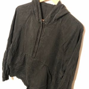 lululemon anorak pullover rayon hooded jacket sz L